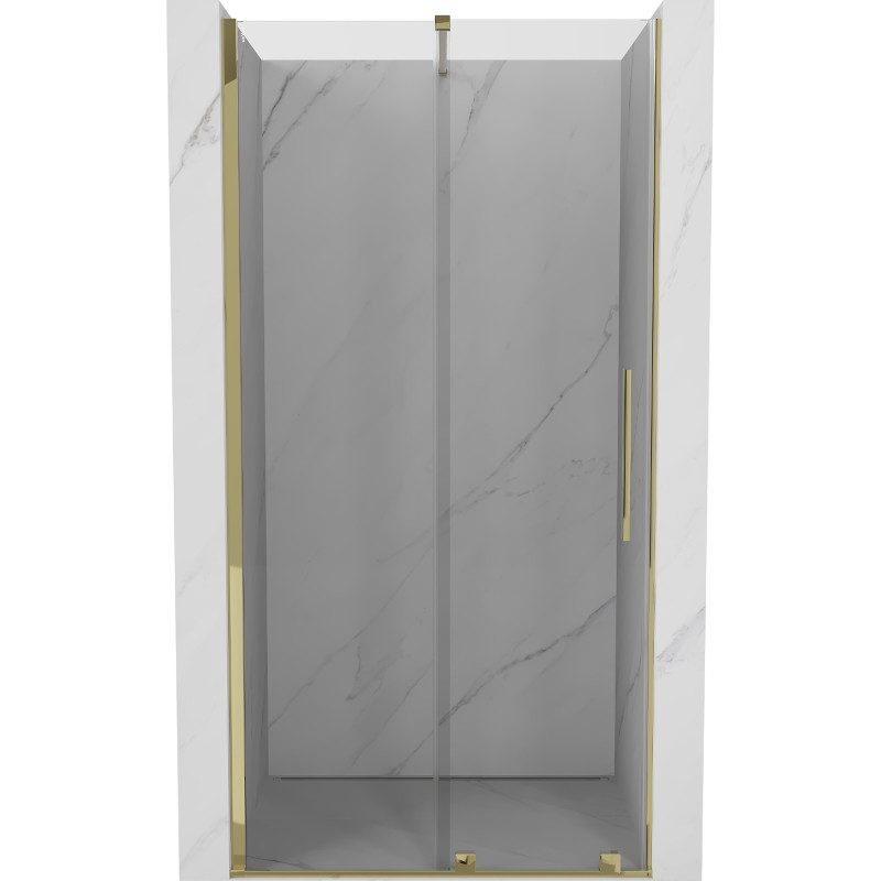 Mexen Velar posuvné sprchové dvere 110 cm, transparentné, zlaté - 871-110-000-01-50