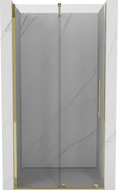Mexen Velar posuvné sprchové dvere 120 cm, transparentné, zlaté - 871-120-000-01-50