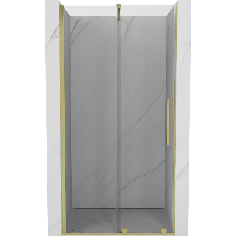 Mexen Velar posuvné sprchové dvere 110 cm, transparentné, zlaté brúsené - 871-110-000-01-55
