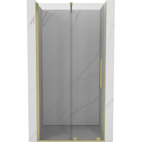Mexen Velar posuvné sprchové dvere 110 cm, transparentné, zlaté brúsené - 871-110-000-01-55
