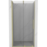 Mexen Velar posuvné sprchové dvere 110 cm, transparentné, zlaté brúsené - 871-110-000-01-55