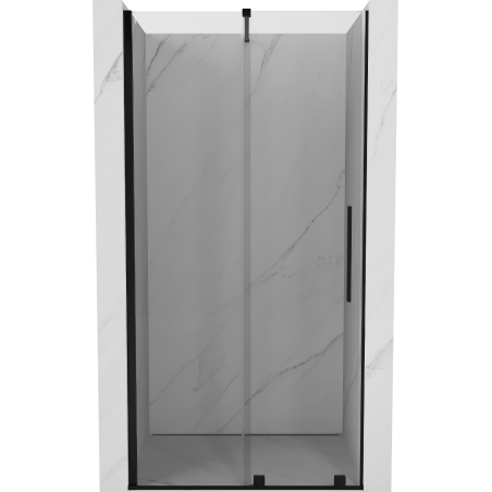 Mexen Velar Posuvné sprchové dvere 110 cm, transparentné, čierne - 871-110-000-01-70