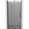 Mexen Velar sprchové dvere posuvné 110 cm, transparentné, čierne - 871-110-000-01-70