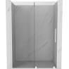 Mexen Velar posúvacie sprchové dvere 130 cm, Priehľadné, Biele - 871-130-000-01-20