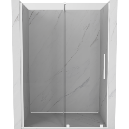 Mexen Velar posuvné sprchové dvere 140 cm, transparentné, biele - 871-140-000-01-20