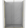 Mexen Velar sprchové dvere posuvné 140 cm, transparentné, zlaté - 871-140-000-01-50