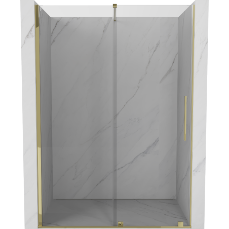 Mexen Velar sprchové dvere posuvné 150 cm, transparentné, zlaté - 871-150-000-01-50