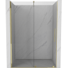 Mexen Velar sprchové dvere posuvné 150 cm, transparentné, zlaté - 871-150-000-01-50