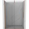 Mexen Velar posuvné sprchové dvere 150 cm, transparentné, brúsená meď - 871-150-000-01-65