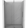 Mexen Velar posuvné sprchové dvere 140 cm, transparentné, brúsená gun gray - 871-140-000-01-66