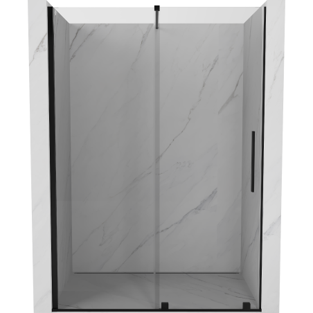Mexen Velar posuvné sprchové dvere 140 cm, priehľadné, čierne - 871-140-000-01-70