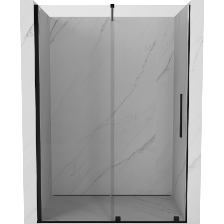 Mexen Velar posuvné sprchové dvere 140 cm, transparentné, čierne - 871-140-000-01-70