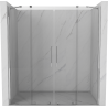 Mexen Velar Duo sprchové dvere posuvné 180 cm, transparentné, chróm - 871-180-000-02-01