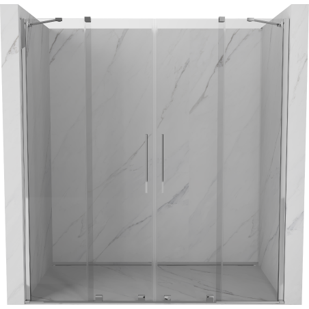 Mexen Velar Duo posuvné sprchové dvere 170 cm, transparentné, chróm - 871-170-000-02-01