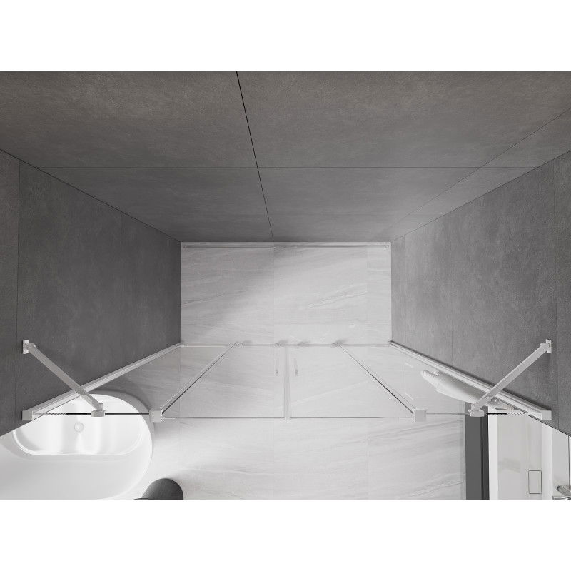 Mexen Velar Duo posuvné sprchové dvere 170 cm, transparentné, chróm - 871-170-000-02-01