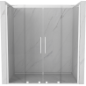 Mexen Velar Duo posuvné sprchové dvere 170 cm, transparentné, biele - 871-170-000-02-20