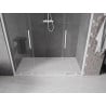 Mexen Velar Duo posúvacie sprchové dvere 170 cm, Priehľadné, Biele - 871-170-000-02-20