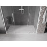 Mexen Velar Duo sprchové dvere posuvné 180 cm, priehľadné, biele - 871-180-000-02-20
