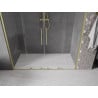 Mexen Velar Duo sprchové dvere posuvné 170 cm, transparentné, zlaté kartáčované - 871-170-000-02-55