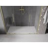Mexen Velar Duo sprchové dvere posuvné 170 cm, transparentné, zlaté kartáčované - 871-170-000-02-55
