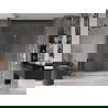 Mexen Velar Duo posúvacie sprchové dvere 180 cm, Priehľadné, Zlatoružová - 871-180-000-02-60