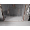 Mexen Velar Duo sprchové dvere posuvné 200 cm, transparentné, ružové zlato - 871-200-000-02-60