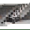 Mexen Velar Duo posúvacie sprchové dvere 200 cm, Priehľadné, Zlatoružová - 871-200-000-02-60