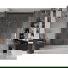 Mexen Velar Duo posúvacie sprchové dvere 180 cm, Priehľadné, kefovaná meď - 871-180-000-02-65