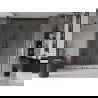 Mexen Velar Duo posúvacie sprchové dvere 170 cm, Priehľadné, gun gray kefovaný - 871-170-000-02-66
