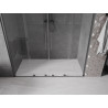 Mexen Velar Duo posuvné sprchové dvere 200 cm, transparentné, gun gray brúsený - 871-200-000-02-66