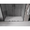 Mexen Velar Duo posuvné sprchové dvere 200 cm, transparentné, čierne - 871-200-000-02-70