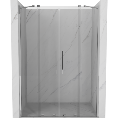 Mexen Velar Duo posuvné sprchové dvere 140 cm, transparentné, chróm - 871-140-000-02-01