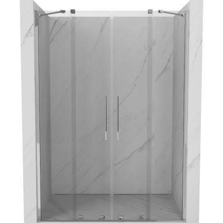 Mexen Velar Duo sprchové dvere posuvné 140 cm, priehľadné, chróm - 871-140-000-02-01