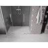 Mexen Velar Duo posúvacie sprchové dvere 140 cm, Priehľadné, Chrómová - 871-140-000-02-01