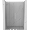 Mexen Velar Duo sprchové posuvné dvere 160 cm, transparentné, biele - 871-160-000-02-20