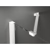 Mexen Velar Duo posuvné sprchové dvere 150 cm, transparentné, biele - 871-150-000-02-20