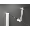 Mexen Velar Posuvné sprchové dvere Duo 150 cm, priehľadné, biele - 871-150-000-02-20
