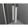 Mexen Velar Duo posuvné sprchové dvere 150 cm, transparentné, biele - 871-150-000-02-20