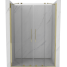 Mexen Velar Duo posuvné sprchové dvere 140 cm, transparentné, zlaté - 871-140-000-02-50