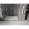 Mexen Velar Duo sprchové dvere posuvné 140 cm, priehľadné, zlaté - 871-140-000-02-50