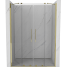 Mexen Velar Duo posuvné sprchové dvere 150 cm, transparentné, zlaté - 871-150-000-02-50