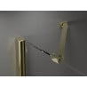 Mexen Velar Duo sprchové dvere posuvné 140 cm, transparentné, zlaté kartáčované - 871-140-000-02-55