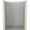 Mexen Velar Duo posuvné sprchové dvere 160 cm, transparentné, zlaté brúsené - 871-160-000-02-55
