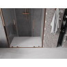 Mexen Velar Duo posuvné sprchové dvere 150 cm, priehľadné, ružové zlato - 871-150-000-02-60