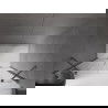 Mexen Velar Duo posuvné sprchové dvere 140 cm, transparentné, brúsené gun gray - 871-140-000-02-66