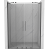 Mexen Velar Duo posuvné sprchové dvere 160 cm, transparentné, brúsená gun gray - 871-160-000-02-66