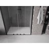 Mexen Velar Duo posúvacie sprchové dvere 140 cm, Priehľadné, Čierne - 871-140-000-02-70