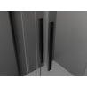 Mexen Velar Duo sprchové dvere posuvné 150 cm, priehľadné, čierne - 871-150-000-02-70