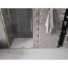 Mexen Velar posuvné sprchové dvere 100 cm, transparantné, brúsené zlaté - 871-100-000-01-55