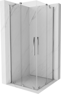 Mexen Velar Duo posuvný sprchovací kút 100 x 100 cm, transparentný, chróm - 871-100-100-02-01